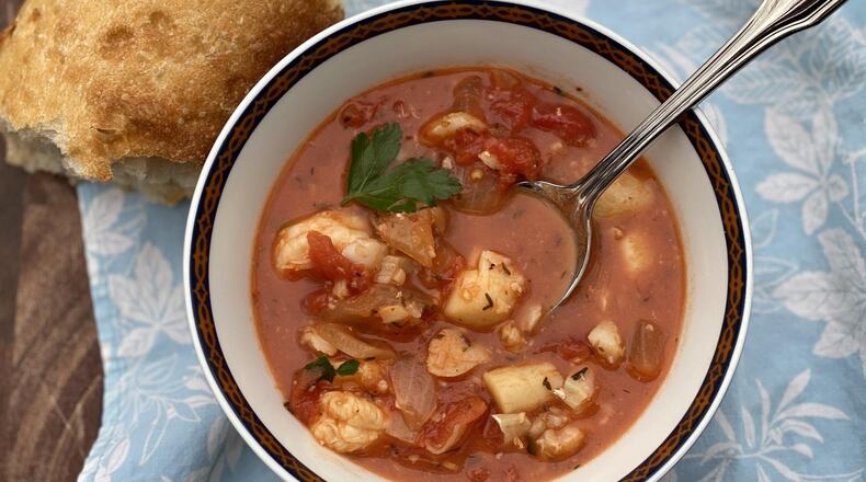 Fresh is best, but frozen seafood also shines in this delicious weeknight stew. CONTRIBUTED BY KELLIE HYNES