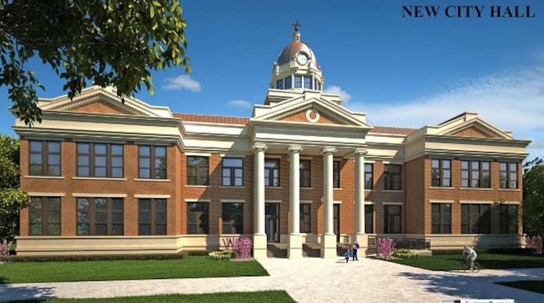 Auburn's new city hall and municipal complex will honor the former Historic Perry-Rainey Institute. (Courtesy City of Auburn)