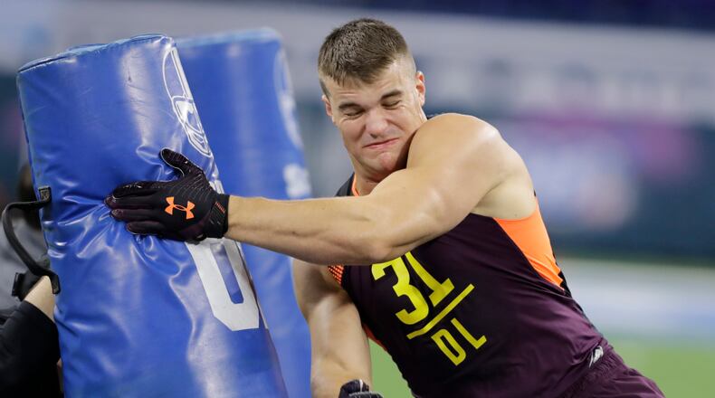 John Cominsky was named the Mountain East Defensive Player of the Yearr last season. (AP Photo/Darron Cummings)