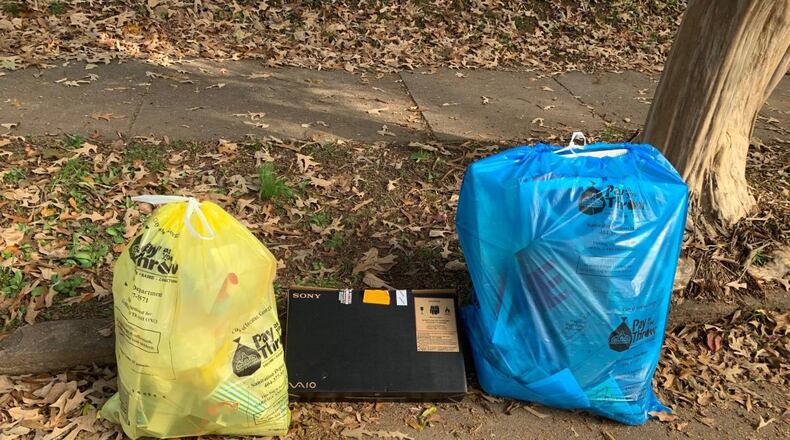 Decatur’s Pay-As-You Throw trash bags. Courtesy City of Decatur