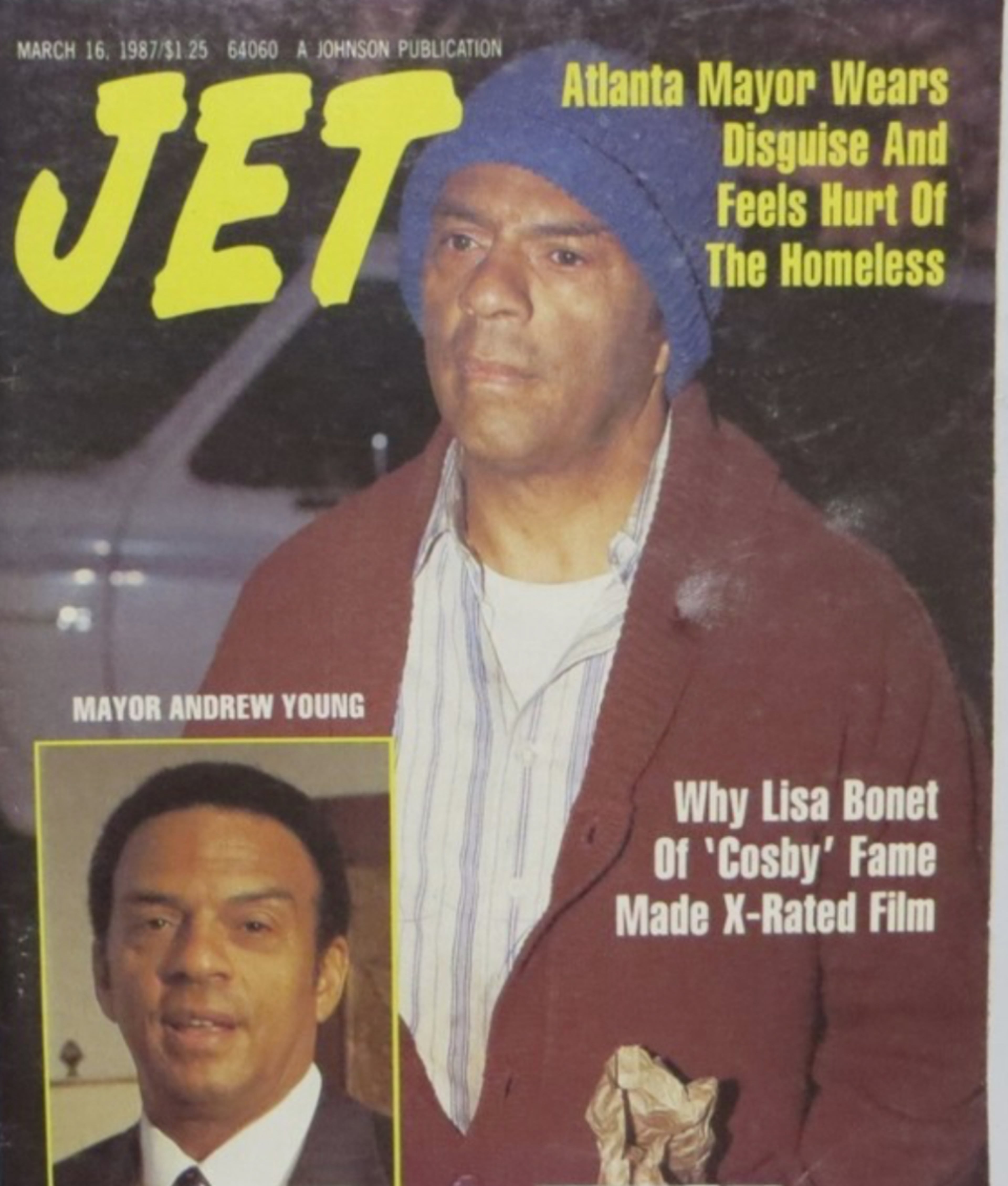 Former Mayor Andrew Young got national publicity after posing as a homeless man in 1987.
