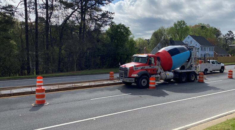 Certain Tucker business owners, who belong to the Tucker Summit Community Improvement District (TSCID), will see a reduced annual millage rate from 5 mils to 4 mils. Among  TSCID projects are concrete repair work along Mountain Industrial Boulevard. (Courtesy of TSCID)