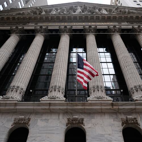 FILE - The New York Stock Exchange is seen in New York, Thursday, March 19, 2026. (AP Photo/Seth Wenig, File)