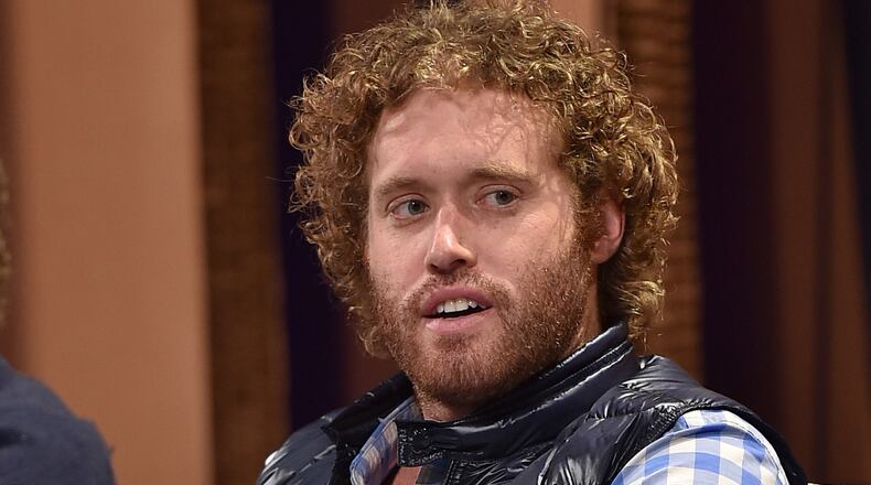 SAN FRANCISCO, CA - OCTOBER 06: Actor T. J. Miller speaks onstage during "Silicon Valley Vs. Silicon ValleyInside HBOs Hit Show" at the Vanity Fair New Establishment Summit at Yerba Buena Center for the Arts on October 6, 2015 in San Francisco, California. (Photo by Mike Windle/Getty Images for Vanity Fair)