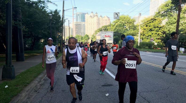 The Atlanta HBCU Alumni Alliance hosted its 12th annual HBCU Run/Walk on Saturday, June 29, 2019, at Piedmont Park. Over the years, the organization has raised more than $1.5 million for scholarships for metro Atlanta students attending HBCUs across the country. (Photo: TIA MITCHELL/TIA.MITCHELL@AJC.COM)