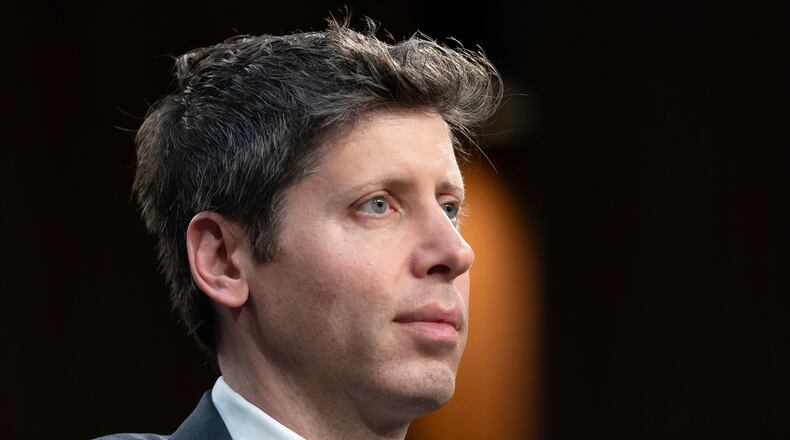 FILE - Sam Altman, co-founder and CEO of OpenAI, testifies before a Senate committee hearing on Capitol Hill in Washington on May 8, 2025. (AP Photo/Jose Luis Magana, File)