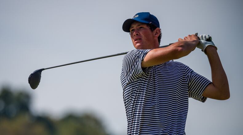 Georgia Tech's Christo Lamprecht won his match Monday at the ACC golf championship.