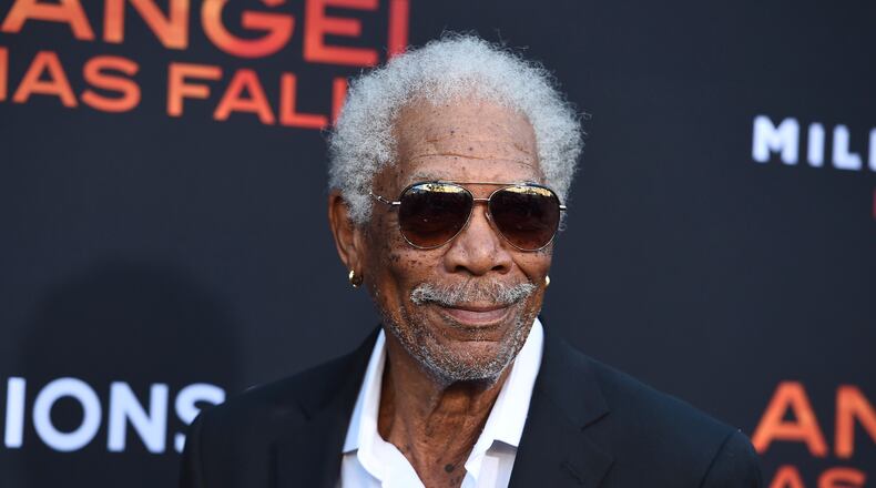 FILE - Morgan Freeman appears at the Los Angeles premiere of "Angel Has Fallen" on Aug. 20, 2019. (Photo by Jordan Strauss/Invision/AP, File)