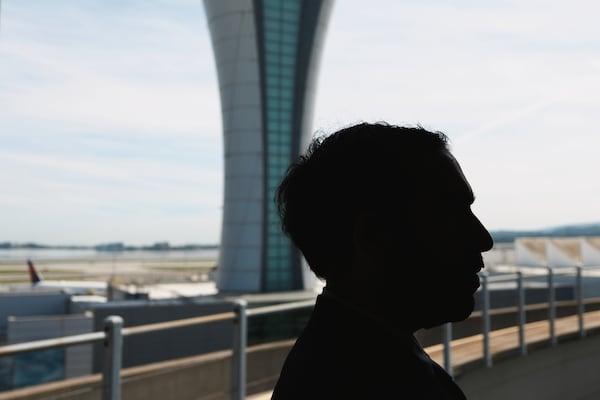 Aryasp Nejat settled a lawsuit with Delta over his termination in 2024, and he now works at a different carrier. (Felix Uribe Jr. for the AJC)