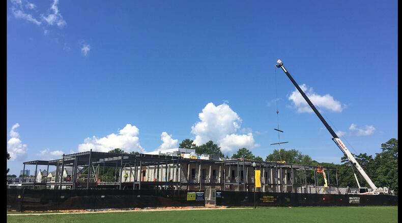 Oglethorpe University broke ground in May on the I.W. “Ike” Cousins Center for Science and Innovation. It's scheduled to be open in 2019. PHOTO CREDIT: OGLETHORPE UNIVERSITY.