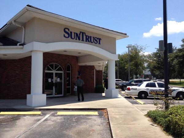 A SunTrust bank branch.
