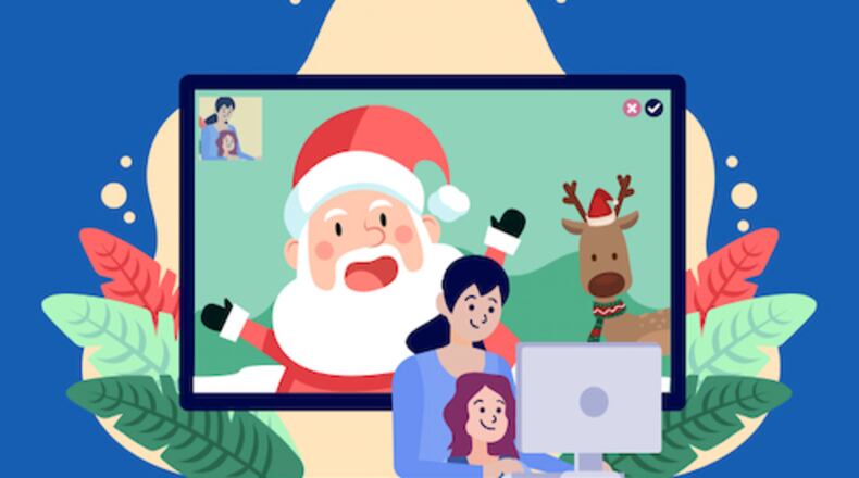 Fayetteville parents can sign their children up for two-minute live video chats with Santa on Dec. 8. Courtesy City of Fayetteville