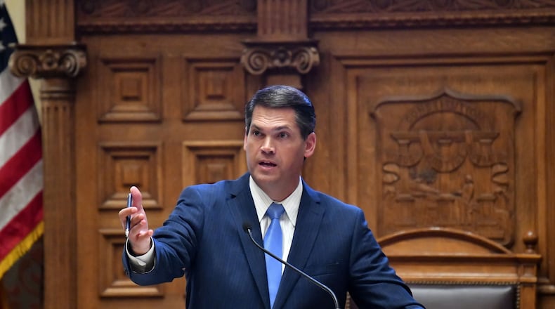 Former Georgia Lt. Gov. Geoff Duncan, a lifelong Republican, said he will vote for Democratic President Joe Biden instead of Donald Trump. “This November," Duncan said, "I am voting for a decent person I disagree with on policy over a criminal defendant without a moral compass.” (Hyosub Shin/The Atlanta Journal-Constitution/TNS)