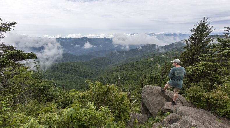 The summit trail at Waterrock Knob along the Blue Ridge Parkway leads to one of the highest points along the famed ribbon of road. CONTRIBUTED BY JONATHAN FREDIN