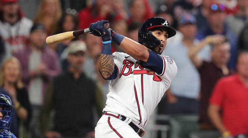 Clayton County Schools celebrating Atlanta Braves on Monday with "paraphernalia day.  “Curtis Compton / Curtis.Compton@ajc.com”