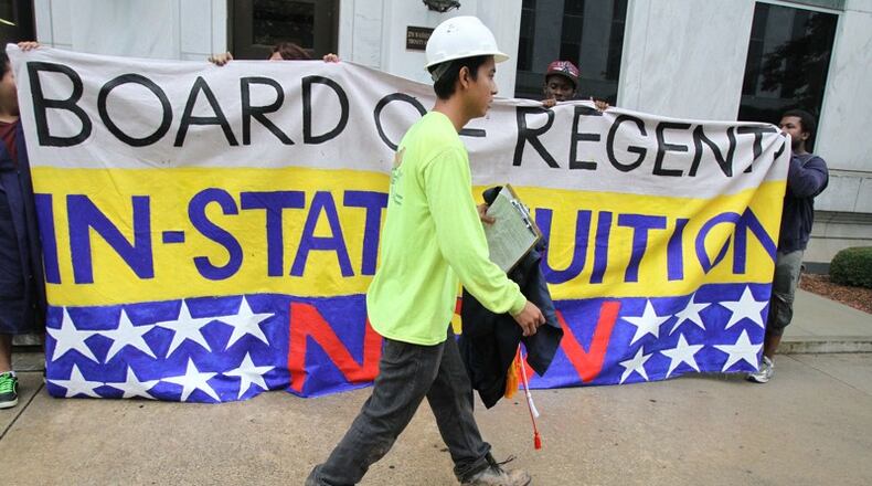 Deferred Action beneficiaries together with members of Georgia Undocumented Youth Alliance have rallied for in-state tuition and admission to the state’s largest colleges at Board of Regents meetings, the state Capitol and on campuses across the state. MIGUEL MARTINEZ/MUNDO HISPANICO
