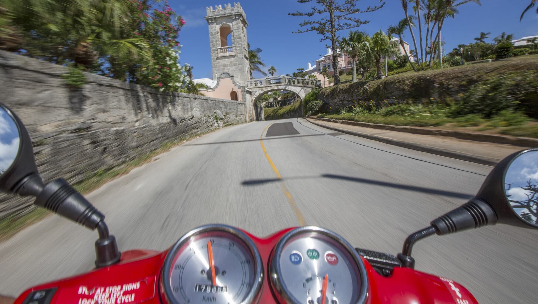 In Bermuda, memories made and found on a moped