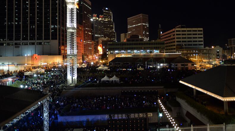 File Photo: The Peach Drop at Underground Atlanta is a city tradition. HYOSUB SHIN / HSHIN@AJC.COM