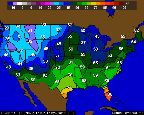 USA Temperatures