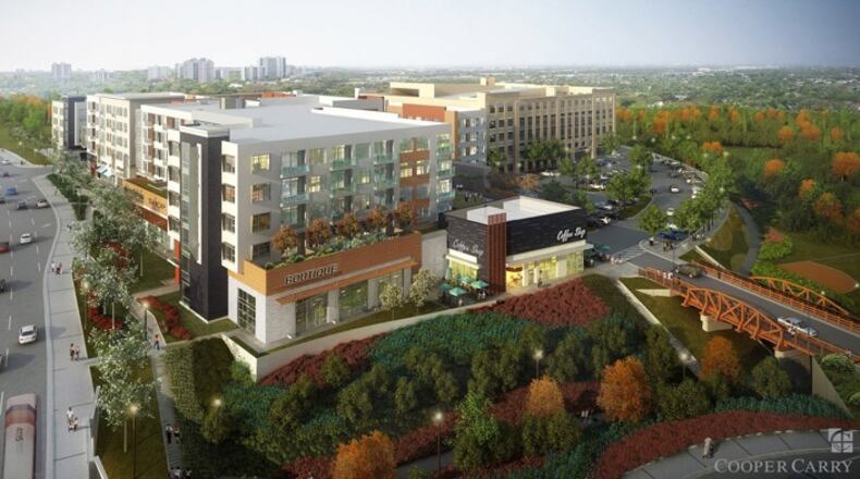Artist's rendering of Parkview on Peachtree, a mix of 500 residences, loft office space and retail near the Chamblee station. (FILE PHOTO)