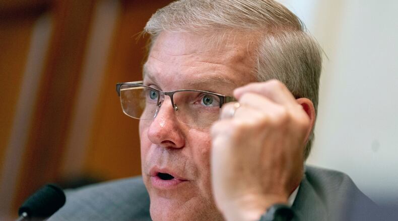 FILE - Rep. Barry Loudermilk, R-Ga., speaks during a House Committee on House Administration hearing on Capitol Hill in Washington May 11, 2023. (AP Photo/Andrew Harnik, File)