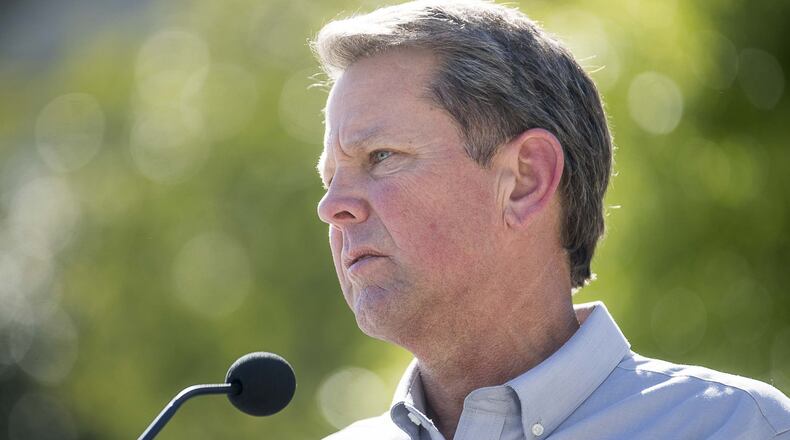 Gov. Brian Kemp extended an executive order Tuesday that limits legal liability for Georgia’s hospitals and medical workers during the coronavirus pandemic. But, for the first time, he specifically exempted from protection the medical employees who perform abortions. (ALYSSA POINTER / ALYSSA.POINTER@AJC.COM)