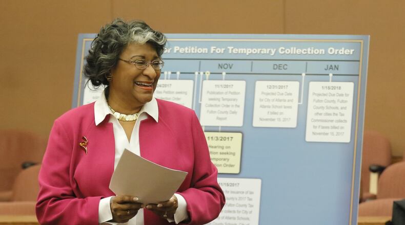 Fulton County Attorney Patrise Perkins-Hooker said the county will again have to go to court over property tax issues. BOB ANDRES /BANDRES@AJC.COM AJC FILE PHOTO