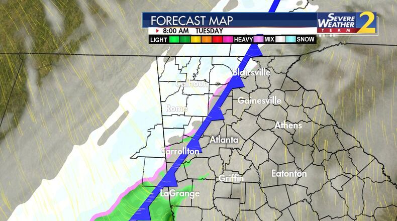 DeKalb County government offices will close Tuesday in anticipation of wintry weather.