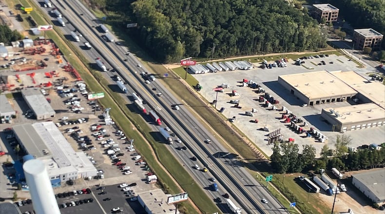 I-75/northbound was really slow from Locust Grove to Stockbridge, as people evacuated from the path of Hurricane Ian on Tuesday, September 27th, 2022.