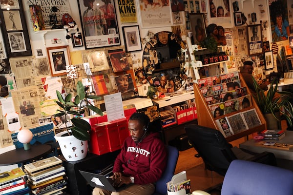 The walls of Archive CLT in Charlotte, N.C., are lined with old Jet and Ebony issues, typewritten postcards and Black memorabilia. The smell of coffee fills the room, but the real draw is belonging. (Travis Dove for the AJC)