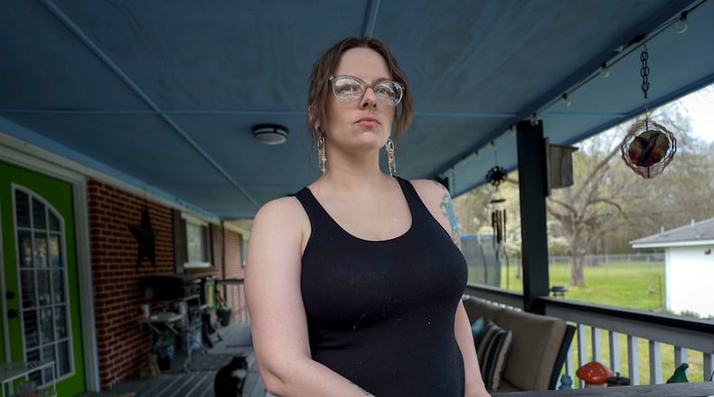 Calhoun resident Stormy Bost has been diagnosed with liver and thyroid conditions — the types of ailments that research has linked to PFAS. (Miguel Martinez/AJC)