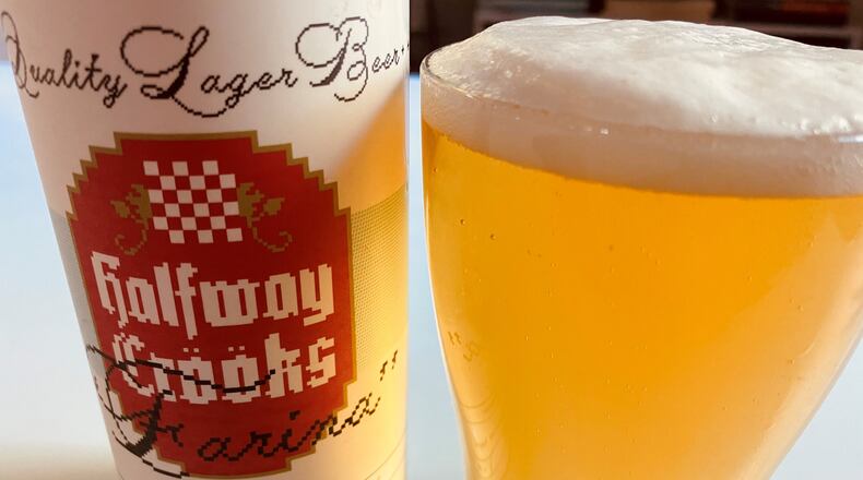 Farina is Halfway Crooks new top fermenting lager. / Bob Townsend for the Atlanta Journal-Constitution.