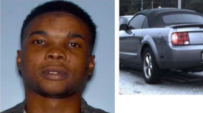Demarcus Almond is a person of interest in a double shooting in Douglasville on Thursday, police said.