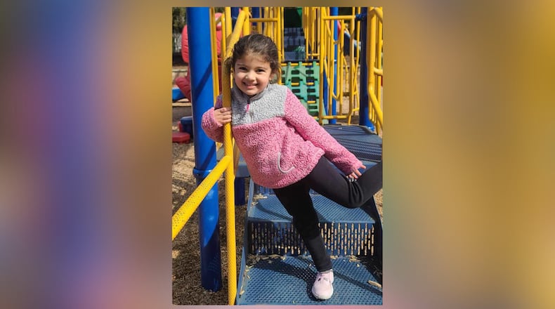 Abigail Hernandez, 4, was fatally struck by a vehicle in the parking lot of the Mall of Georgia on March 10.