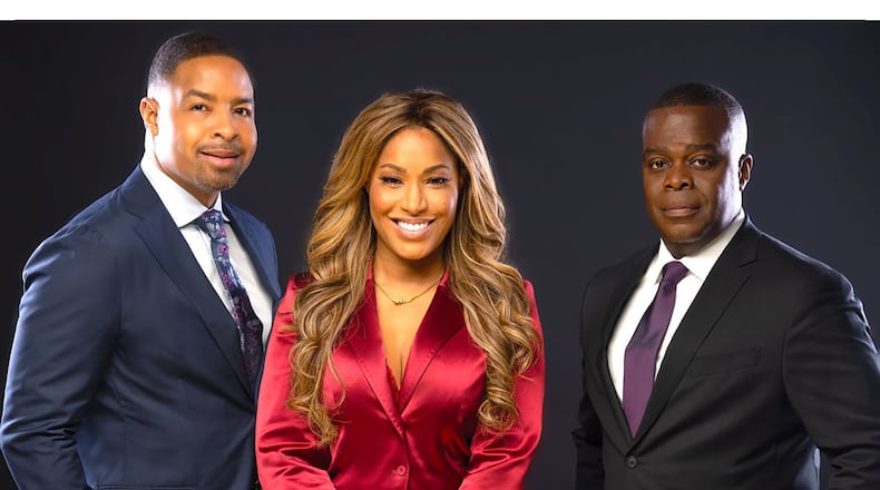 Mike Hill and Sharon Reed are hosting a new morning show on Black News Channel out of Atlanta. CEO Princell Hair (right) used to work at CNN. BNC
