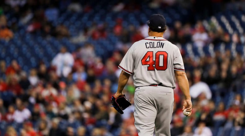 Bartolo Colon is having the worst season of his 20-year career, and it got worse Monday when he gave up eight runs in 3 2/3 innings against the Phillies. (AP file photo)