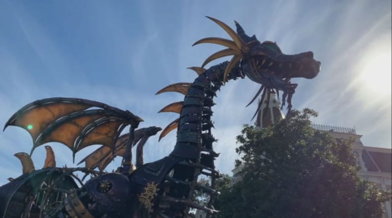 The Maleficent dragon is back in the parade at Walt Disney World after catching fire nearly a year ago. (Photo: WFTV.com)