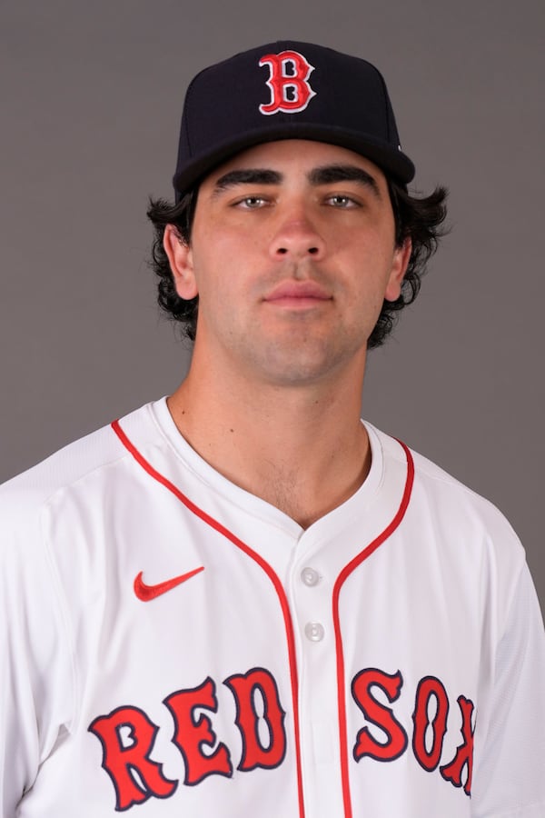 FILE - This is a 2025 photo of Marcelo Mayer of the Boston Red Sox baseball team. (AP Photo/Gerald Herbert,File)
