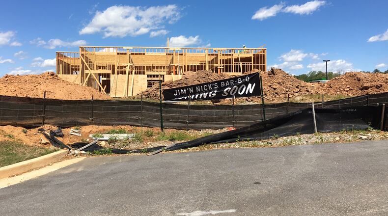Jim N' Nick's BBQ is building a location on the corner of Scenic Highway and Essex Drive in Snellville. TYLER ESTEP / TYLER.ESTEP@COXINC.COM