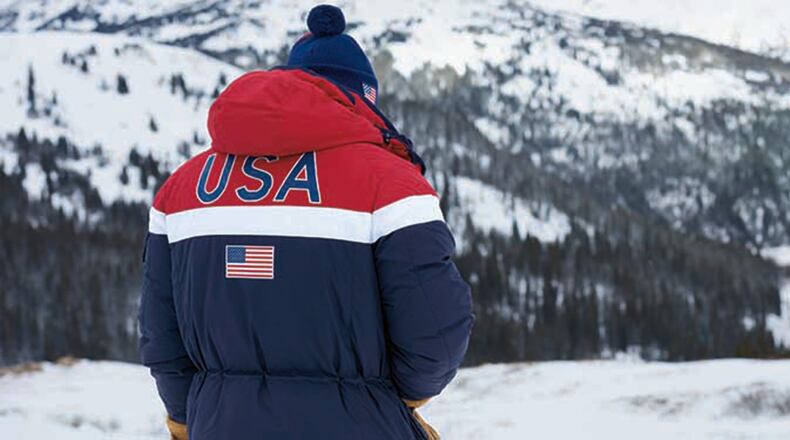 Olympic coats designed by Ralph Lauren. Contributed by Ralph Lauren