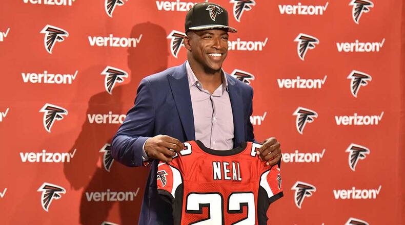Rookie Keanu Neal is expected to win the starting spot, but there are a couple of veterans in place just in case.
