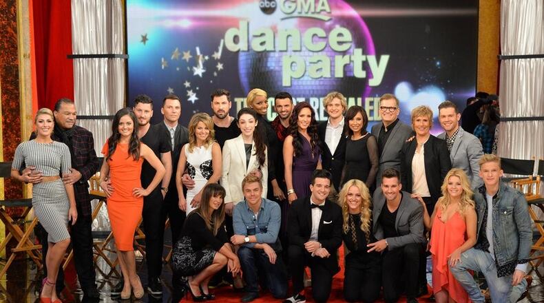 GOOD MORNING AMERICA - "Dancing with the Stars" - This season's dynamic lineup of stars -- including two Olympic Gold Medalists, a game show host, a swimming legend and a teen pop star - will perform for the first time on live national television with their professional partners during the two-hour season premiere of "Dancing with the Stars," MONDAY, MARCH 17 (8:00-10:01 p.m., ET) on the ABC Television Network. (ABC/Todd Wawrychuk) STANDING: EMMA SLATER, BILLY DEE WILLIAMS, DANICA MCKELLAR, VALENTIN CHMERKOVSKIY, SEAN AVERY, CANDACE CAMERON BURE, MAKSIM CHMERKOVSKIY, MERYL DAVIS, NENE LEAKES, TONY DOVOLANI, SHARNA BURGESS, CHARLIE WHITE, CHERYL BURKE, DREW CAREY, DIANA NYAD, HENRY BYALIKOV; SITTING: KARINA SMIRNOFF, DEREK HOUGH, MARK BALLAS, PETA MURGATROYD, JAMES MASLOW, WITNEY CARSON, CODY SIMPSON GOOD MORNING AMERICA - "Dancing with the Stars" - This season's dynamic lineup of stars -- including two Olympic Gold Medalists, a game show host, a swimming legend and a teen pop star - will perform for the first time on live national television with their professional partners during the two-hour season premiere of "Dancing with the Stars," MONDAY, MARCH 17 (8:00-10:01 p.m., ET) on the ABC Television Network. (ABC/Todd Wawrychuk) STANDING: EMMA SLATER, BILLY DEE WILLIAMS, DANICA MCKELLAR, VALENTIN CHMERKOVSKIY, SEAN AVERY, CANDACE CAMERON BURE, MAKSIM CHMERKOVSKIY, MERYL DAVIS, NENE LEAKES, TONY DOVOLANI, SHARNA BURGESS, CHARLIE WHITE, CHERYL BURKE, DREW CAREY, DIANA NYAD, HENRY BYALIKOV; SITTING: KARINA SMIRNOFF, DEREK HOUGH, MARK BALLAS, PETA MURGATROYD, JAMES MASLOW, WITNEY CARSON, CODY SIMPSON