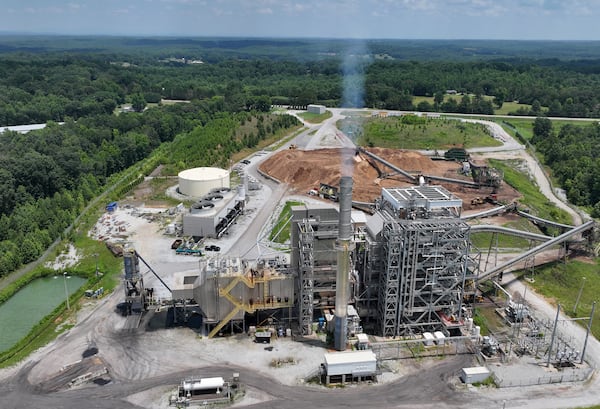 Aerial photo shows Biomass Power Plant in Carnesville, Ga. Companies connected to key Twin Pines Minerals executives have committed more than a dozen environmental violations across five states.