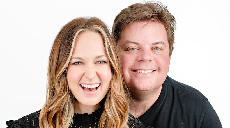 Callie and Jeff Dauler are an Atlanta married couple with a daily podcast called "UPSIDE." PUBLICITY PHOTO