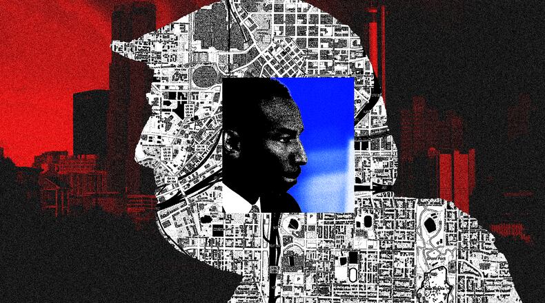 Donald Trump's administration deployed the military to Washington, D.C., in the name of fighting crime, and in an Aug. 11 news conference he mentioned the possibility of military being sent to other large American cities, all of which are led by Black, Democratic mayors. And while Atlanta wasn't included in Trump's list, the city fits that profile under Mayor Andre Dickens. (Photo Illustration: Philip Robibero / AJC | Source: Getty)