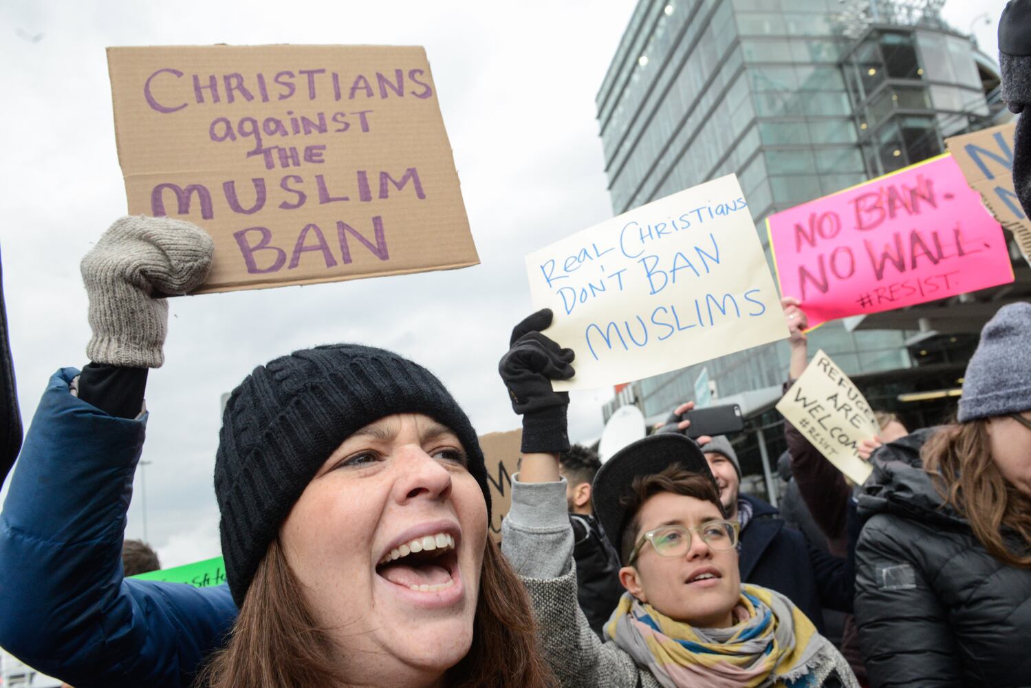 immigration ban protest
