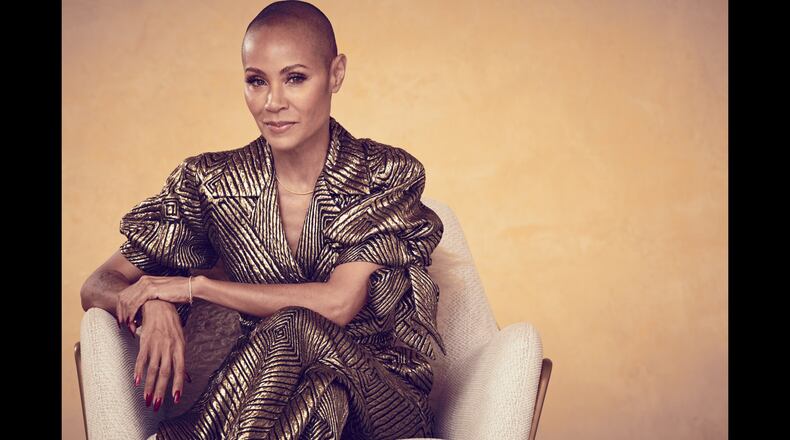 In her debut memoir "Worthy," Jada Pinkett Smith writes about her mental health, partnership with Will Smith and more. Photo by Matthew Brookes
