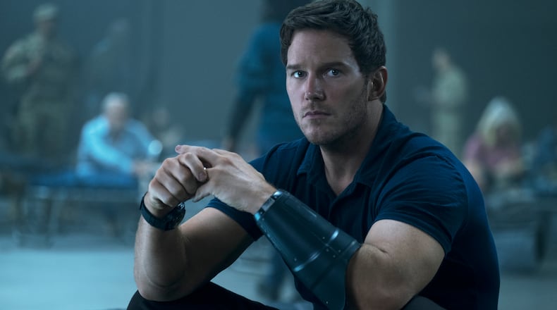 Chris Platt in "The Tomorrow War," shot in part in metro Atlanta and on Amazon Prime July 2, 2021. AMAZON PRIME