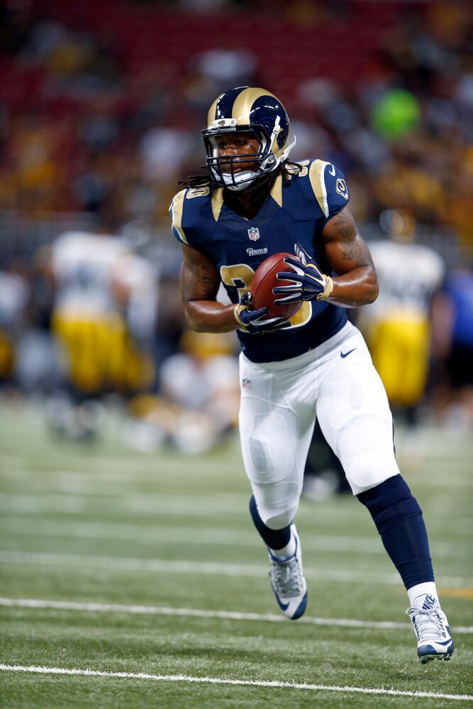 Gurley was selected 10th overall by the St. Louis Rams
