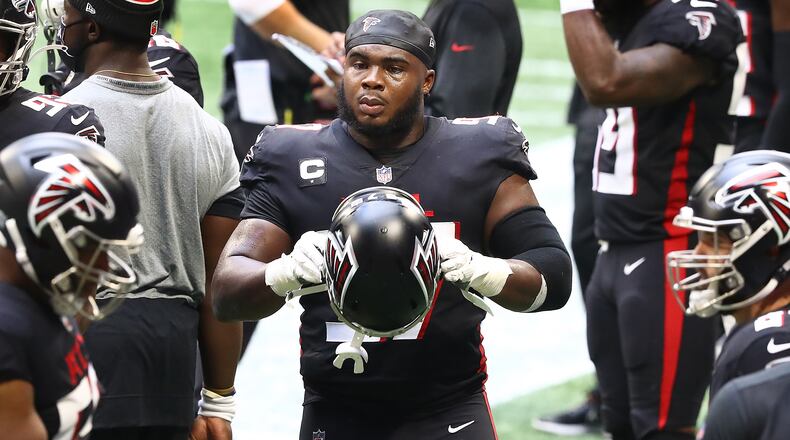 Veteran defensive tackle Grady Jarrett signed a three-year contract extension with the Falcons back in May. (AJC file photo/Curtis Compton)